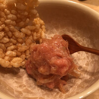 紀尾井町 三谷 - ネギトロと酢飯のおこげ