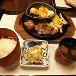 Ganko - 「ステーキ南蛮定食　牛肉1.5倍」