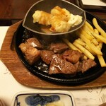 Ganko - 「ステーキ南蛮定食　牛肉1.5倍」お肉アップ