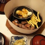 Ganko - 「ステーキ南蛮定食　牛肉1.5倍」