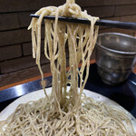 そば くら富 - 長野県南相木在来種、極細一寸(3㎝)を35本程度、切りべら35の超極細