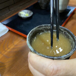 そば くら富 - 辛汁の蕎麦湯割りで〆