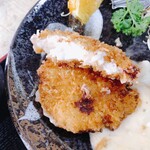 くまっこ食堂 - 蟹コロッケ断面