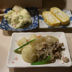 屋台中村 - ポテトサラダ、卵焼き、肉じゃが