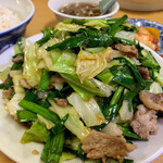 南京亭 - 肉ニラ定食 1,150円