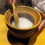 Oryourisogou - 土鍋でじっくりと炊かれた高知のにこまる米。