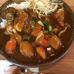 ちぼり - 料理写真:野菜いっぱいカレーライス(税込700円)(2020.08.現在)