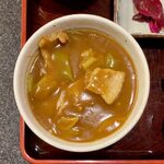 稲廼家 - ミニ丼セット（冷たいそば、ミニカレー丼） ¥1,050 のミニカレー丼