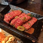 韓陽苑 - カルビ定食のカルビ。写真見てたらまた食べたくなってきました。