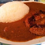 ナイアガラ - カツカレー 990円、大森券(ライス＆ルウ大盛) 200円