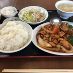 中華料理 秀林 - 鶏肉辛味噌炒め