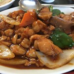 中華料理 秀林 - 鶏肉辛味噌炒め