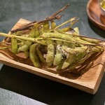 野菜da PIZZA DA☆DAN - 窯焼き枝豆レンガ塩