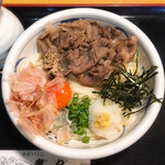 手造りうどん 楽々 - 和牛肉ぶっかけ