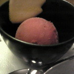 鉄板焼 よこはま - カシスのシャーベット