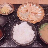 一心 金子 - 牡蠣と季節の野菜天ぷら定食