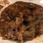 郷土料理たまひろ - メンチカツ断面