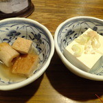 魚屋はちまき - 煮物と冷奴