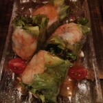 晴れ家 - 海老とアボカドの生春巻き