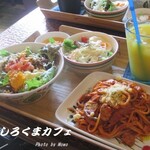 しろくまカフェ - ランチ：ナポリタン＆タコライスセット