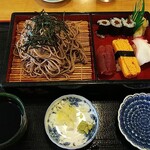 松月 - そば寿司セット（￥９００税別）