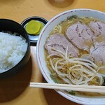 カクモト中華そば - 肉大 ご飯小