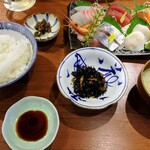 庄や  - 刺身定食1100円税別