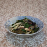 デリカ肉の石川 - 茄子とオクラ、長いものさっぱり梅サラダ