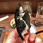 鳥茂 - キャビアおにぎり