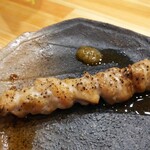 焼き鳥 ばかちん - せせせせせせり♪ポン酢との絡みも良き