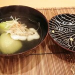 馬車道 大かわ - 翡翠茄子　太刀魚