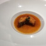 レストラン 代官山小川軒 - アイナメのフリットをラタトゥーユのソースで