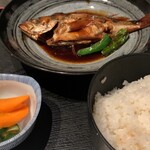 個室居酒屋 きさらぎ はなれ - 煮魚定食(めばる)900円