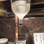 Wasabi - 日本酒を頼んだら，こんなのがきました。