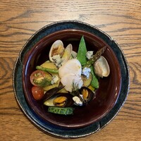 旬の魚介、旬野菜、ストゥファート