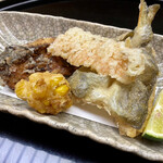 つる由 - 甘鯛の皮の天ぷらはいつも美味しい♡