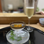 つる由 - 僕が持ち込んだ南アフリカのスパークリングワインと♪