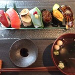 玄米自然食&デザート あかり屋ごはん - メイン（野菜で作ったお寿司）2200円