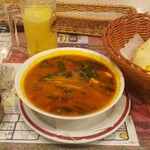 タァバン - 日替わりネパールカレーセットチーズナン変更