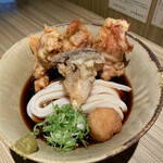 本町製麺所 本店 - 鶏天と舞茸天ぶっかけ　８００円