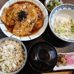 仕出し料理　谷藤 - かつとじ定食　900円(税込)