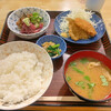 Ajidokoro Houduki - 宝月昼定食（おくらマグロ納豆、キスフライと平目フライ）