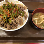 すき家 - ニンニクの芽牛丼