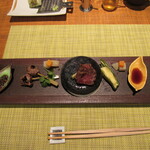 望楼NOGUCHI登別 - 登別牛フィレ肉のグリル＆もも肉の野菜ロール(2020年8月)