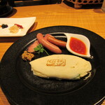 望楼NOGUCHI登別 - 白いオムレツとソーセージ＆ベーコン(2020年8月)