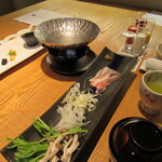 望楼NOGUCHI登別 - 豚バラのしゃぶしゃぶ(2020年8月)