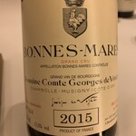 Restaurant La FinS - 2015 Domaine Comte George de Vouge Bonnes Mares Grand Cru
