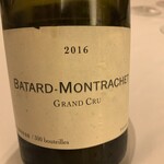 Restaurant La FinS - 2016 Frederic Cossard Batard-Monrachet Grand Cru