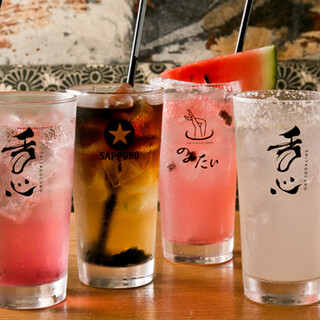 Homemade sours that show the shop's commitment ◎ There's also a cup made with rare real sansho pepper