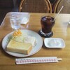 カフェテラスマウンテン - アイスコーヒーとモーニング(470円＋100円)
